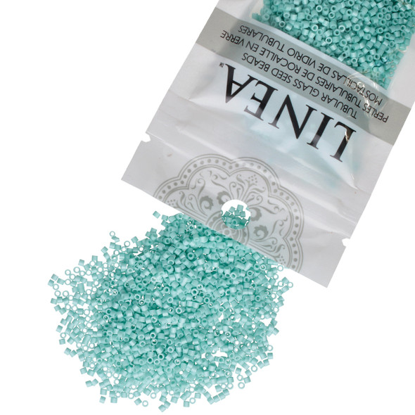 11/0 Linea Beads 036 Satin Aqua - 30 gram bag