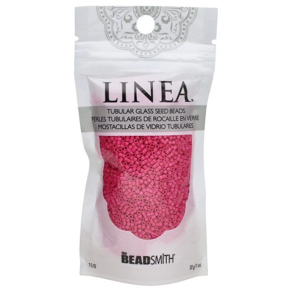 11/0 Linea Beads 021 Dark Pink - 30 gram bag