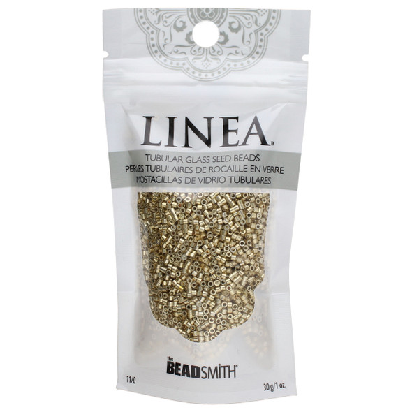 11/0 Linea Beads 054 Metallic Champagne - 30 gram bag