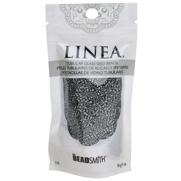 11/0 Linea Beads 006 Metallic Gunmetal - 30 gram bag