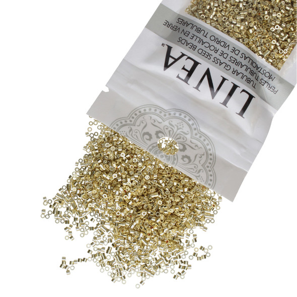 11/0 Linea Beads 055 Metallic Gold - 30 gram bag