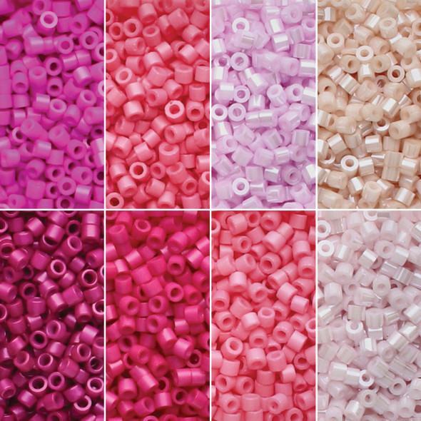 11/0 Linea Beads Mix Pretty In Pink - 8 colors, 6 grams each