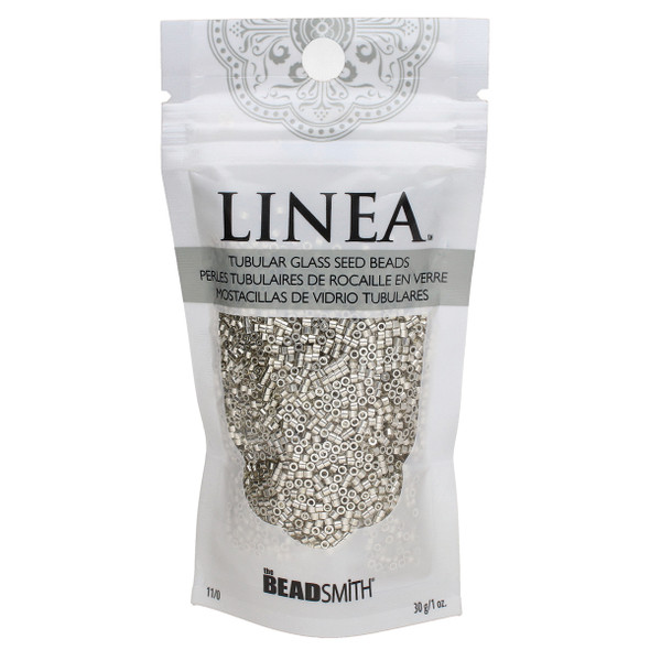 11/0 Linea Beads 057 Metallic Silver - 30 gram bag