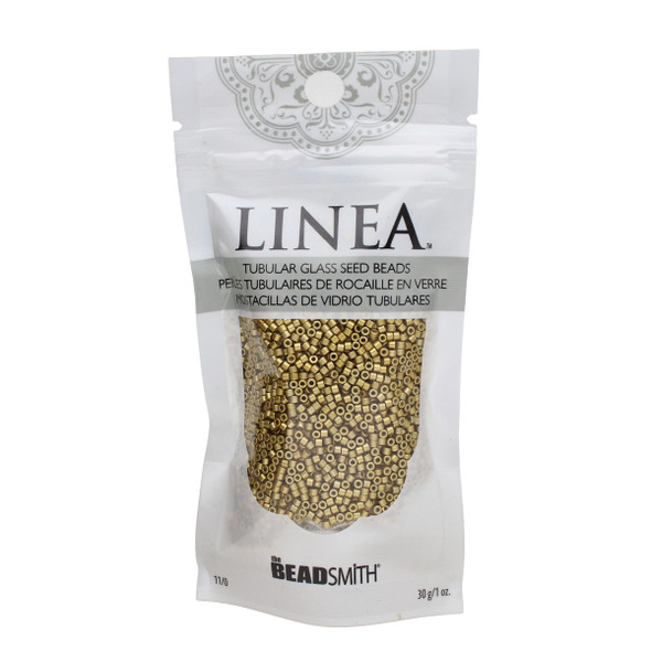 11/0 Linea Beads 009 Metallic Brass - 30 gram bag