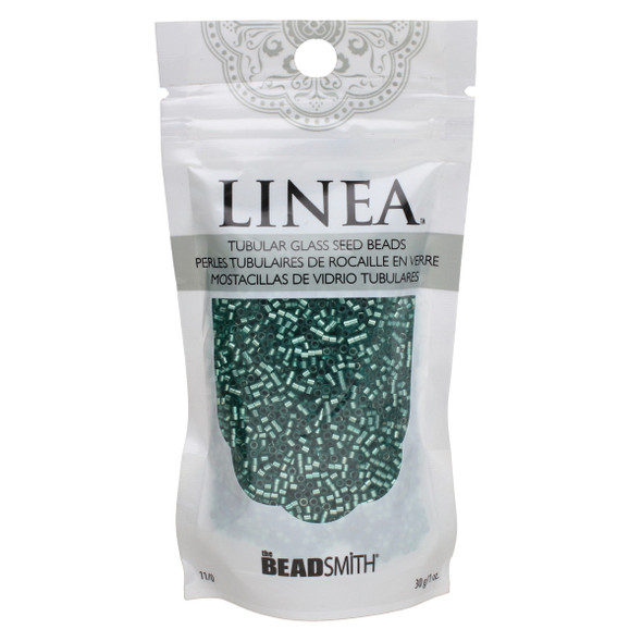 11/0 Linea Beads 058 Silver Lined Blue Zircon - 30 gram bag