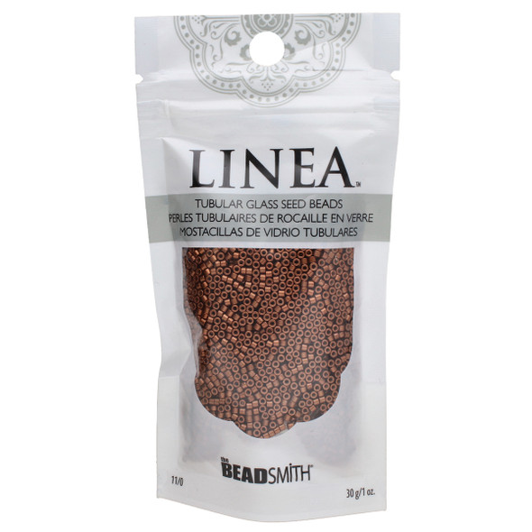 11/0 Linea Beads 011 Metallic Bright Copper - 30 gram bag