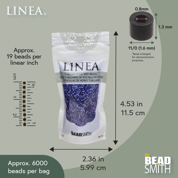 11/0 Linea Beads 060 Silver Lined Sapphire - 30 gram bag