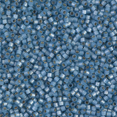 11/0 Delica Bead Silver Lined Duracoat Semi-Frosted Light Bayberry