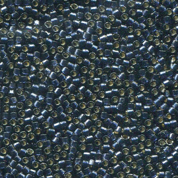 11/0 Delica Bead Silver Lined Duracoat Semi-Frosted Montana Dyed
