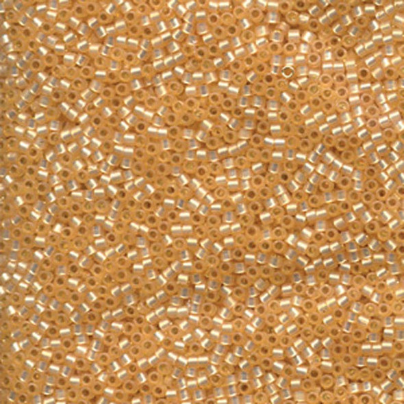11/0 Delica Bead Silver Lined Beige Alabaster Dyed