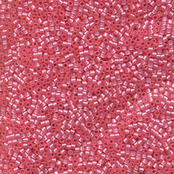 11/0 Delica Bead Silver Lined Pink Alabaster Dyed