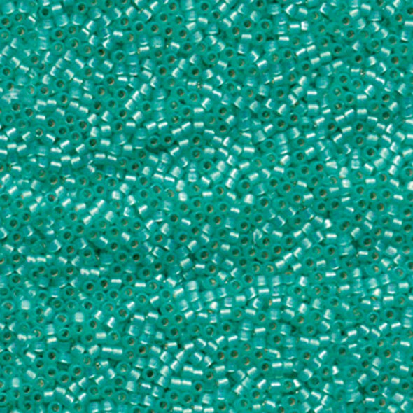 11/0 Delica Bead Silver Lined Mint Green Alabaster Dyed