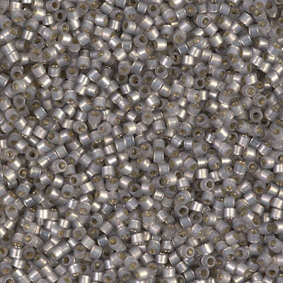 11/0 Delica Bead Silver Lined Light Taupe Alabaster Dyed