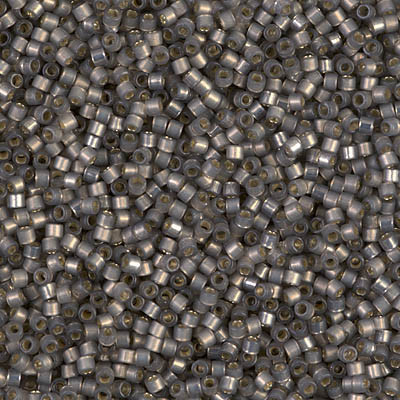11/0 Delica Bead Silver Lined Taupe Alabaster Dyed