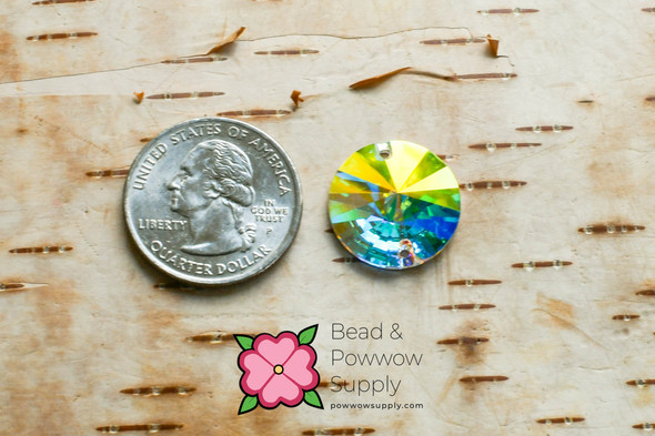 Swarovski 3200 Rivoli 18mm Crystal AB Sew-on (sold invidually)