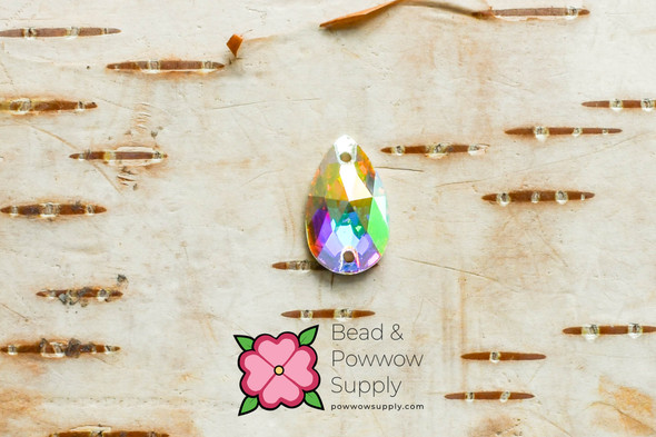 Swarovski 3230 Pear 12x7mm Crystal AB Sew-on (sold invidually)