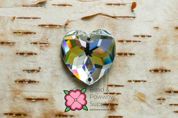 Swarovski 3285 Heart 24mm Crystal Sew-on (sold invidually)
