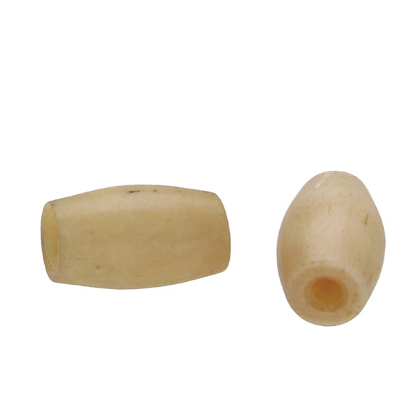 1/2" Antique Bone Hairpipe (sold individually)