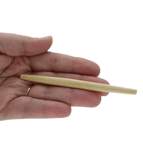 4" Antique Bone Hairpipe (sold individually)