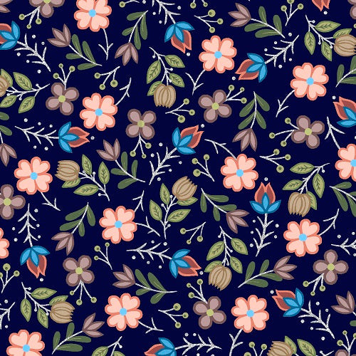 SG7 Midnight Navy - 100% Cotton Fabric