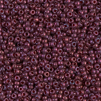 Miyuki 11/0 Seed Beads Cranberry Gold Luster