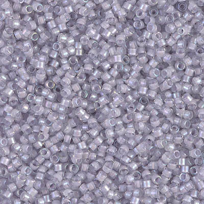 11/0 Delica Beads Lined Pale Lavender AB