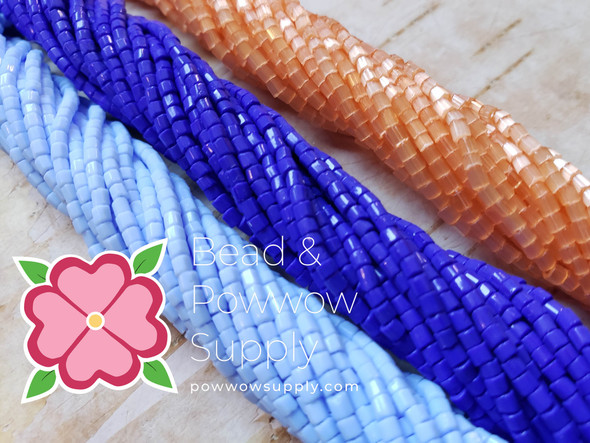 Czech 11/0 2-cut SetSapphire Coral (3 hanks)