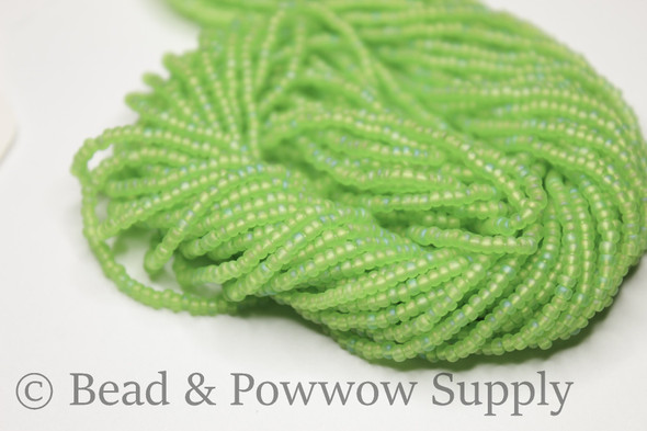 11/0 Seed Bead Trans AB Matte Light Green