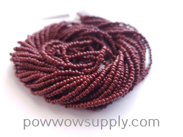 12/0 Seed Beads Opaque Medium Brown (Rust)