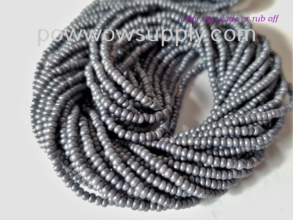 11/0 Seed Beads Pearl Matte Pewter