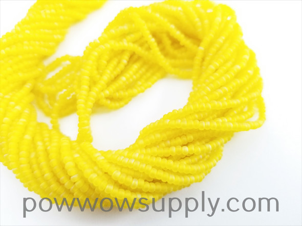 11/0 Seed Beads Transparent AB Matte Yellow