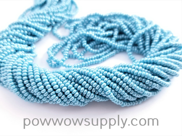 11/0 Seed Beads Opaque Luster Sky Blue