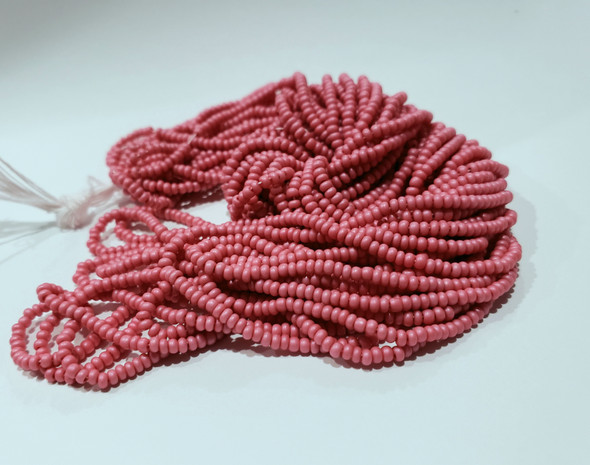 ** NEW DYE LOT** 11/0 Seed Beads Pearl Matte Light Burgundy