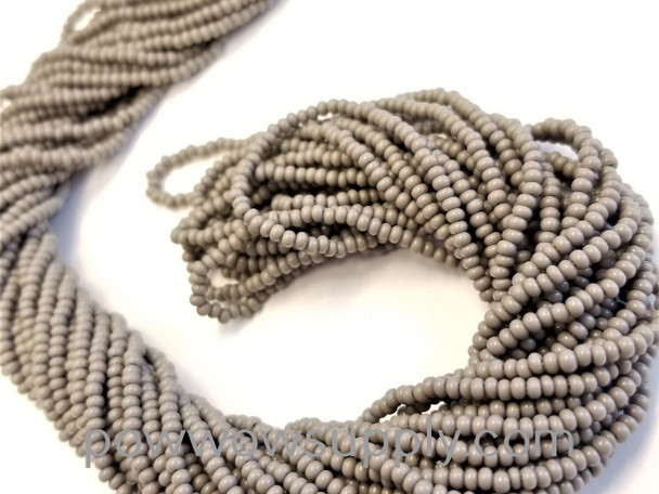 12/0 Seed Beads Opaque Grey