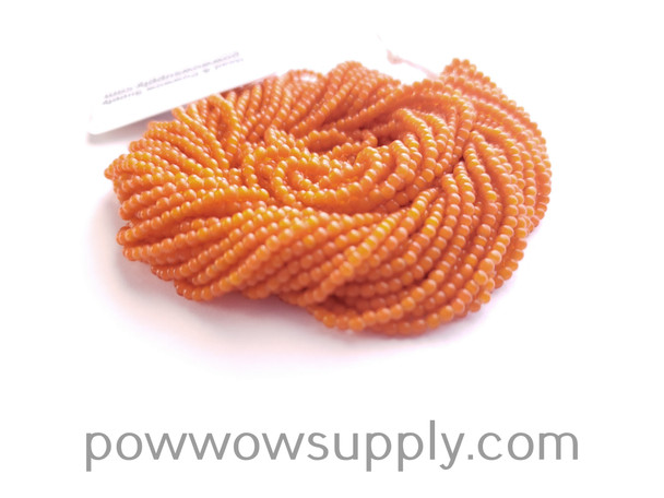 11/0 Seed Beads Orange Whiteheart