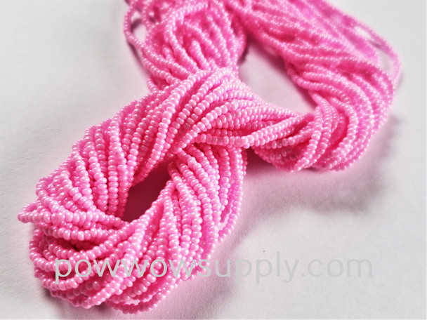 13/0 Seed Beads Opaque Chalk Pink (dyed)