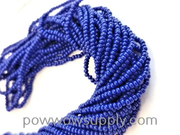 13/0 Seed Beads Opaque Medium Blue