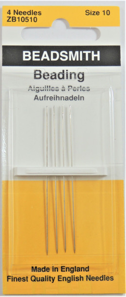 Size 10 Beading Needles (4 pack)