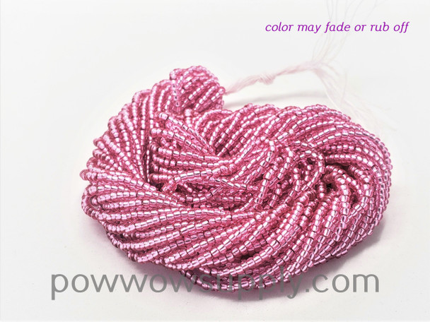 11/0 Seed Beads Silver Lined Hot Pink (dyed)