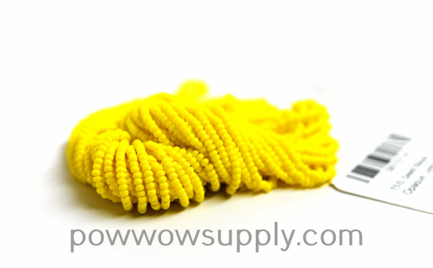 10/0 Seed Beads Opaque Lemon Yellow