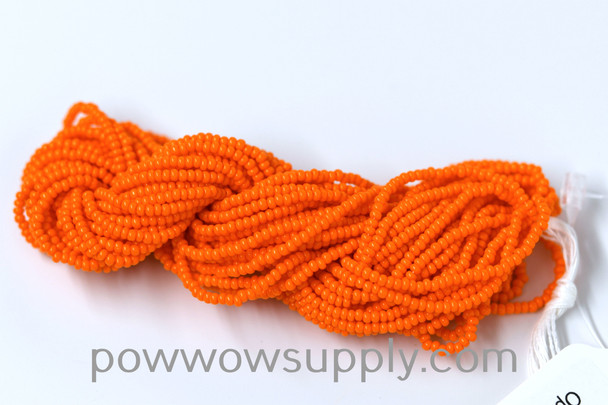 10/0 Seed Beads Opaque Orange (LIGHT DYE LOT)