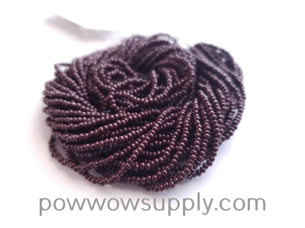 13/0 Seed Beads Opaque Dark Brown