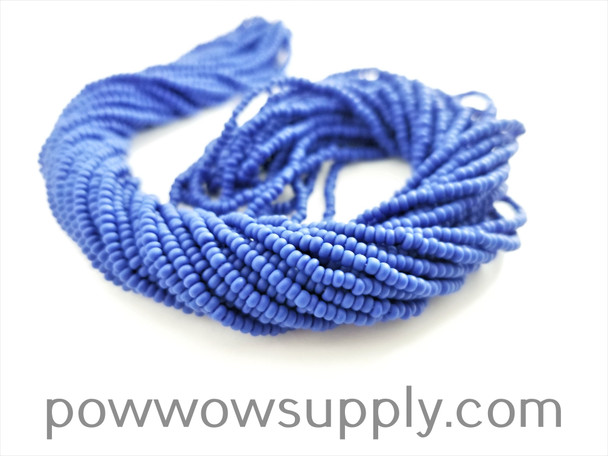 11/0 Seed Beads Opaque Matte Medium Blue