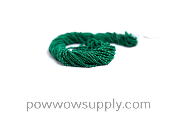 10/0 Seed Beads Opaque Medium Green