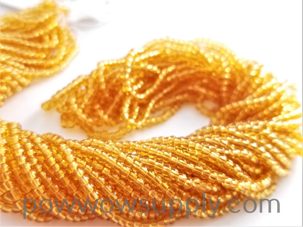 10/0 Seed Beads Transparent Topaz