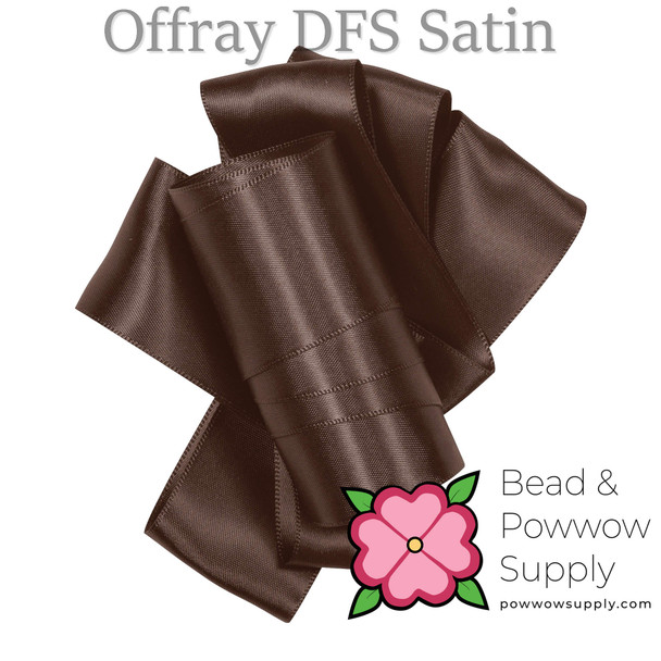 Offray 7/8" x 300' DFS Brown