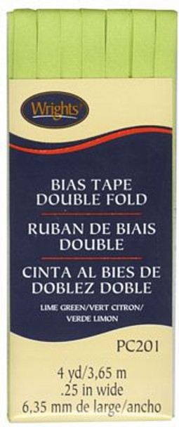 Lime Double Fold Bias Tape