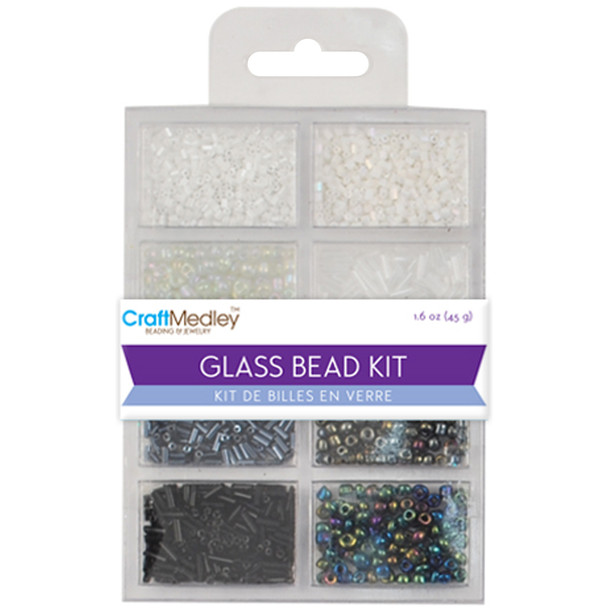 Black & White Glass Bead Kit