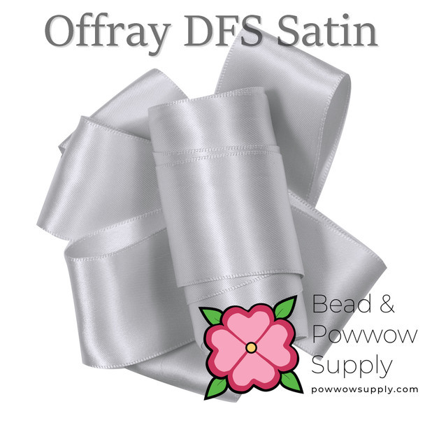 Offray 7/8"  DFS Silver - Yard