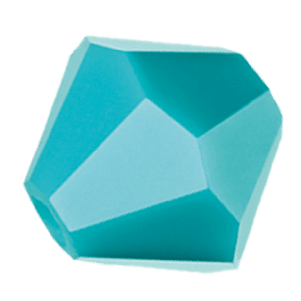 6mm Preciosa Crystal Bicones Turquoise